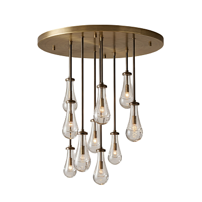 Подвесной светильник 7328P/10 Copper/Transparent  Delight Collection