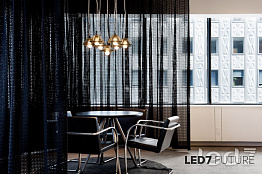 Светильник подвесной LED7 Future Lighting Tom Dixon Pressed Glass Bead