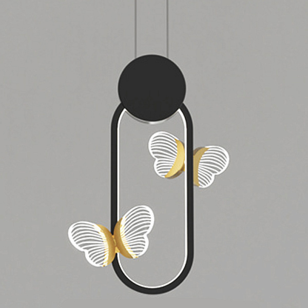 Светильник Butterfly Black Oval 40.4506-0