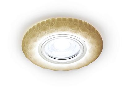 Встраиваемый точечный светильник MR16 с LED подсветкой Ambrella Light S288 W