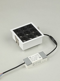 Встраиваемый белый LED светильник с драйвером, 18Вт, 4000К,  24°, 1365лм