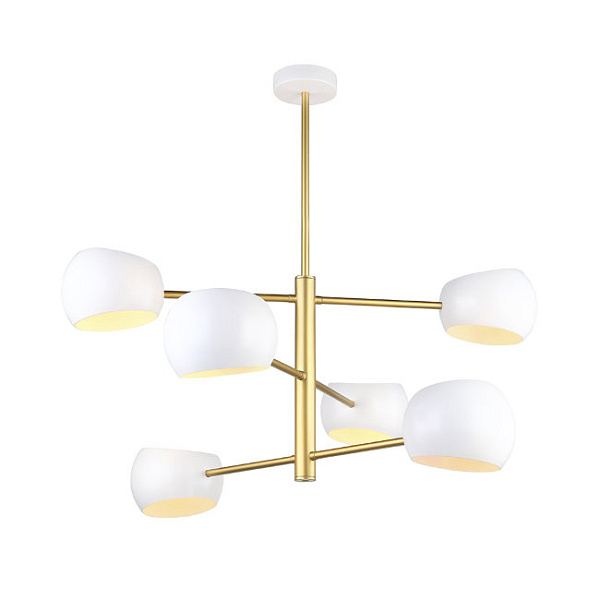 Люстра Lumien Hall СТИГ 4034/6P-GD-WT