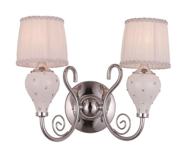SL850.501.02 — Бра ST Luce, 2 плафона, белый, хром