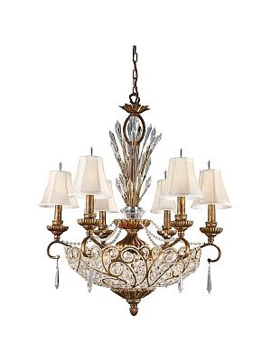 Люстра подвесная хрустальная N-Light 2404/6+6 Spanish Bronze