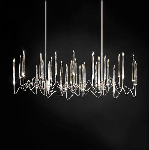Люстра Long Chandelier Nickel by Il Pezzo Mancante