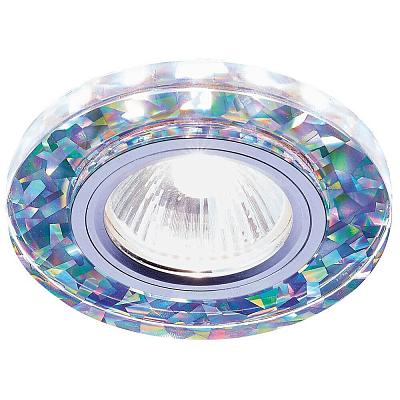 Встраиваемый точечный светильник MR16 со светодиодной подсветкой Ambrella Light S225 W/CH/WH