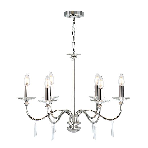 Люстра потолочная Elstead Lighting Finsbury Park FP6-POL-NICKEL