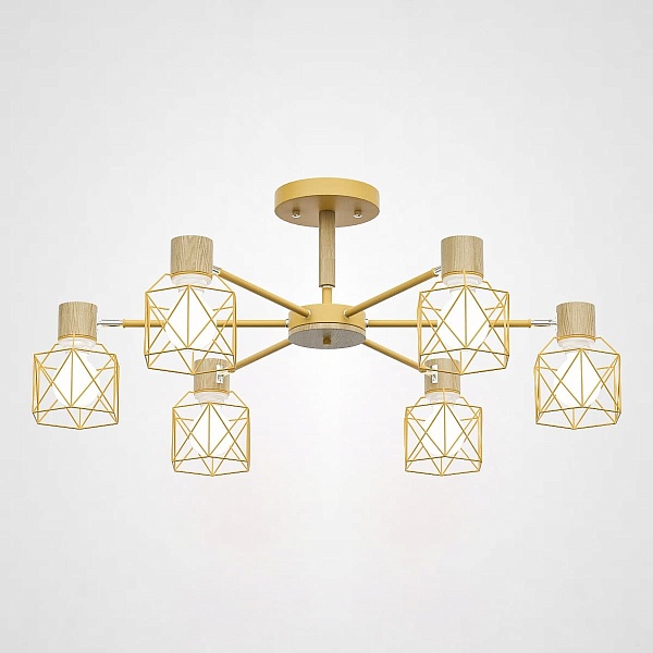 Потолочная люстра Corf B3 Yellow 6 Lamps Chandelux CHDL-10850