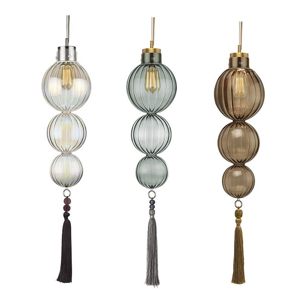 Подвесной светильник Heathfield Lighting - Medina Pendant | Хром + Голубой