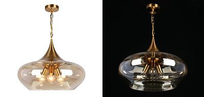 Подвесной светильник с янтарным стеклом Chalice Loft-Concept 40.5307