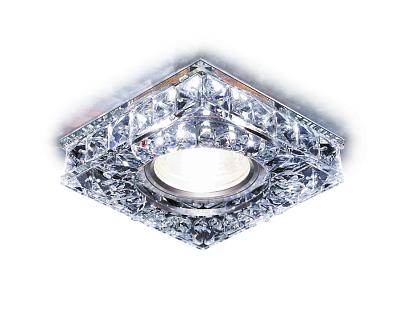 Встраиваемый точечный светильник MR16 со светодиодной подсветкой Ambrella Light S251 CH