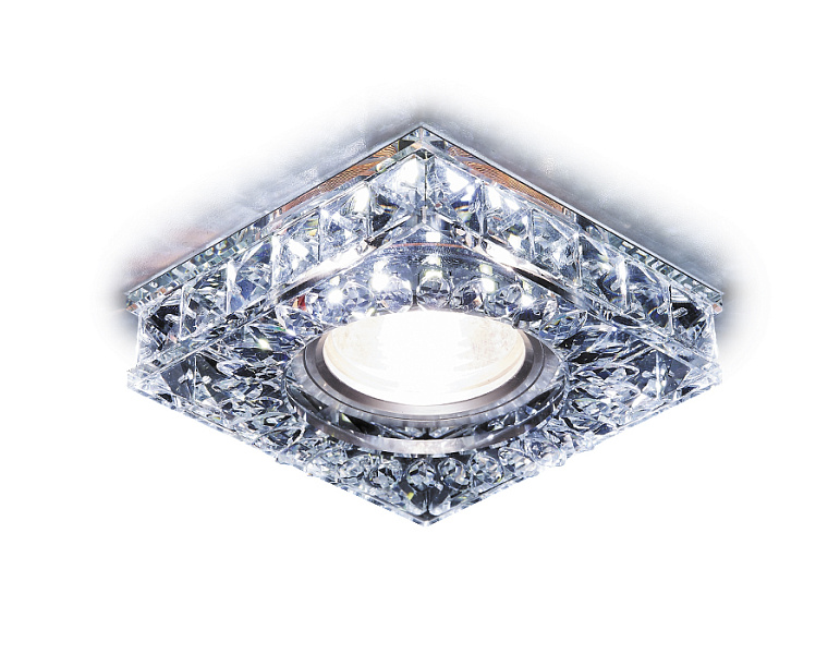 Встраиваемый точечный светильник MR16 со светодиодной подсветкой Ambrella Light S251 CH