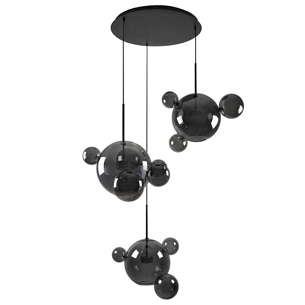 Люстра Circular Chandelier 14 BUBBLE smoky