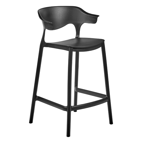 Стул полубарный Forma чёрный Bradexhome FR 0824