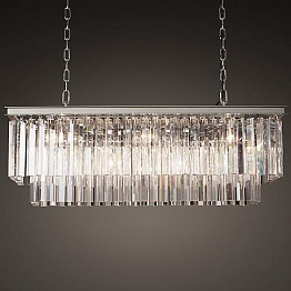 Люстра RH 1920S ODEON CLEAR GLASS FRINGE nickel | 150 см