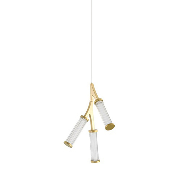 Люстра Cylinder Branches Chandelier Gold 3