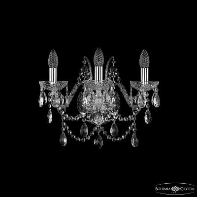 Бра хрустальные 1411B/3/160 Ni Bohemia Ivele Crystal