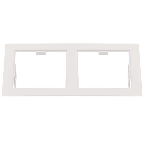 Рамка Lightstar DOMINO Double QUADRO MR16 белый 214526