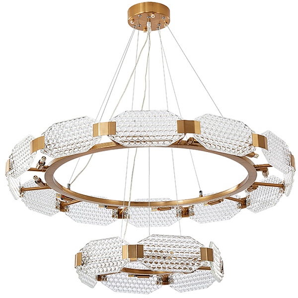 Люстра Ring shaped crystal chandelier | Диаметр 65 см