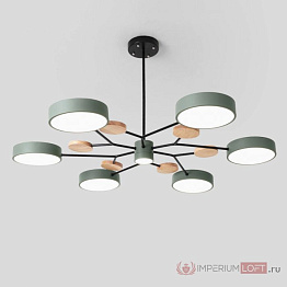 Люстра на штанге Meade 7 Lamps Green Imperium Loft 207864-26