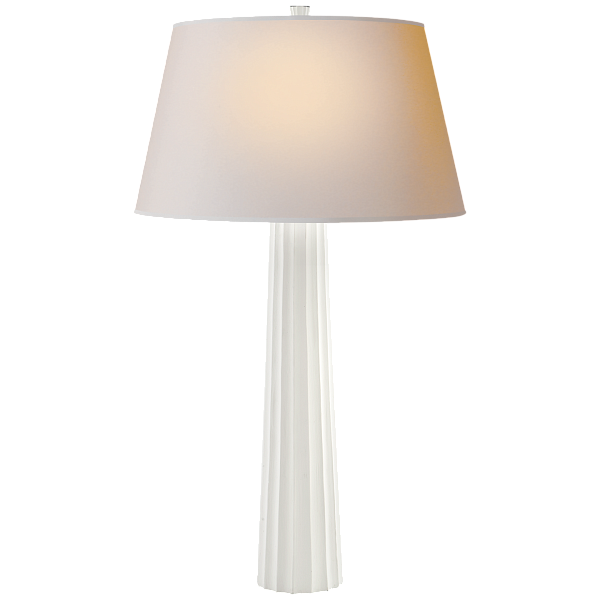 Настольная лампа Visual Comfort Fluted Spire Large CHA8906WHT-NP