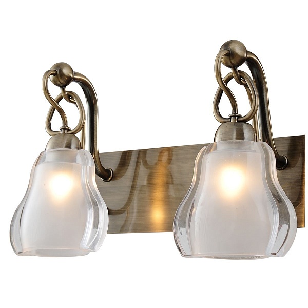 SL316.301.02 — Бра ST Luce, 2 плафона, белый, бронза