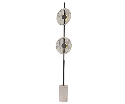 Торшер Велси черный/белый d32 h165 Led 2*6W Kink Light 08451-2F,19(01)