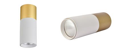 Накладной светодиодный спот Delightfull White&Gold Loft-Concept 42.400-3