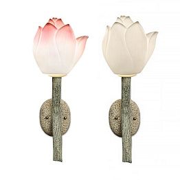 Бра Lotus Flower Sconce | белый цветок