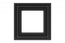 Рамка 1 постовая черный матовый LIREGUS RETRO 29-243