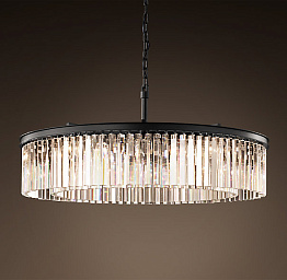 Люстра RH Rhys Clear Glass Prism Round Chandelier 80 Loft Concept 40.293