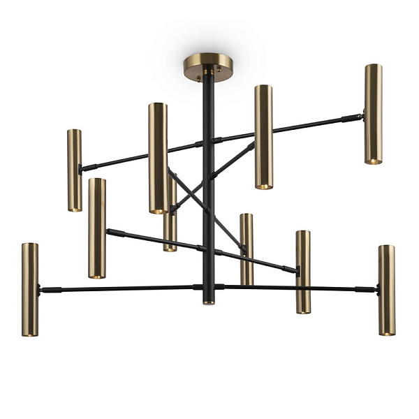 Люстра Trumpet tube Chandelier Brass