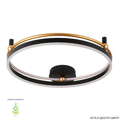 Потолочный светильник Crystal Lux FERNANDO PL72W LED BLACK/GOLD