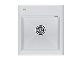 Мойка гранитная STEPIA-460, PM114651-WH, белый, 460х510, Paulmark
