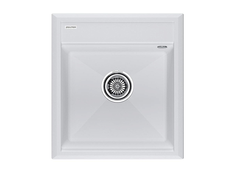 Мойка гранитная STEPIA-460, PM114651-WH, белый, 460х510, Paulmark