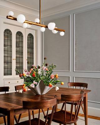 Золотая люстра "Квинт" LouvreHome P7556PB