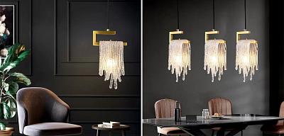 Подвесной светильник Fused Glass Hanging lamp 40.4512
