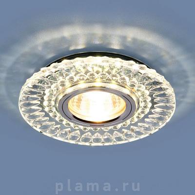 Встраиваемый светильник Elektrostandard 2197 MR16 CL/SL прозрачный/серебро 4690389101021