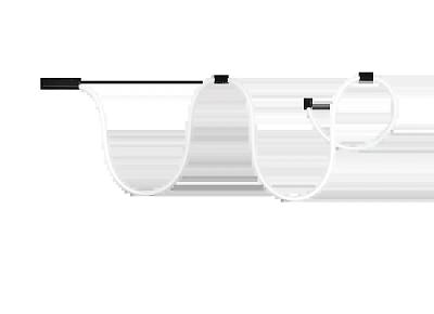 Светильник для LIGHT WAVE, TUBA, 40Вт, D25xL2500 мм, 2113Лм, DC 48В, Ra90, 360°, 4000К, IP20, матовы