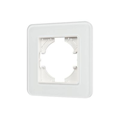 Рамка стеклянная на 1 пост Arlight FRM-OMALI-GS-1-WH 049648