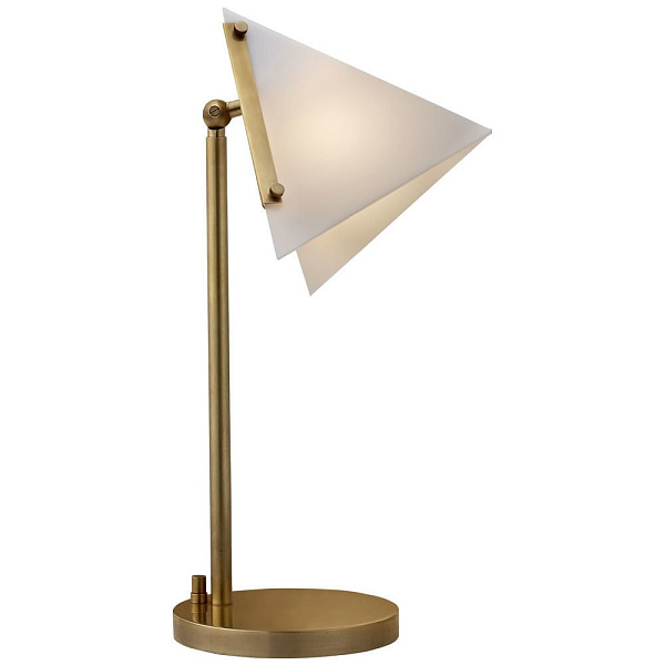 Настольная лампа FORMA ROUND BASE TABLE LAMP Brass designed by Kelly Wearstler