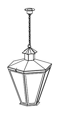 Русские фонари Подвесной фонарь Burren (Пушкинский) 640-01/b-50