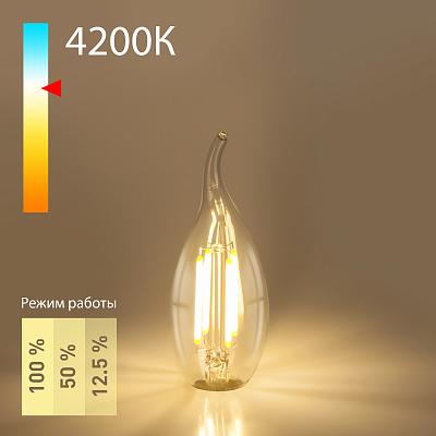 Филаментная светодиодная лампа Dimmable "Свеча на ветру" CW35 5W 4200K E14 BLE1424 Elektrostandard 4