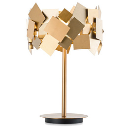 Настольная лампа Gold Plate Table Lamp Loft Concept 43.262.СH.20.ART