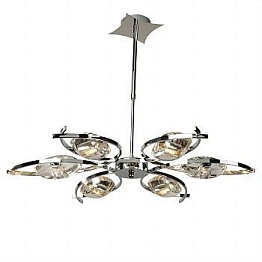SL755.102.06 — Люстра подвесная ST Luce, 6 плафонов, прозрачный, хром
