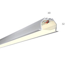 Линейный светильник LINE 4932 IN (Anod/3000mm/LT70 — 4K/62W)