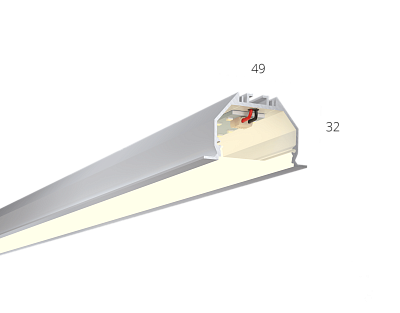 Линейный светильник LINE 4932 IN (Anod/3000mm/LT70 — 4K/62W)