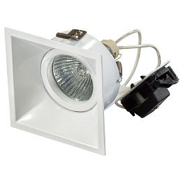 Встраиваемый светильник Lightstar Domino quadro MR16 белый 214506