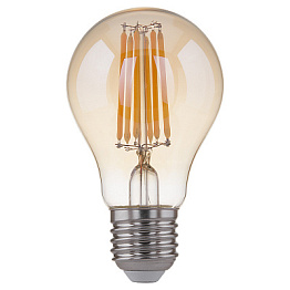 Лампа светодиодная филаментная Classic F E27 8W 3300K груша золотая 4690389108327