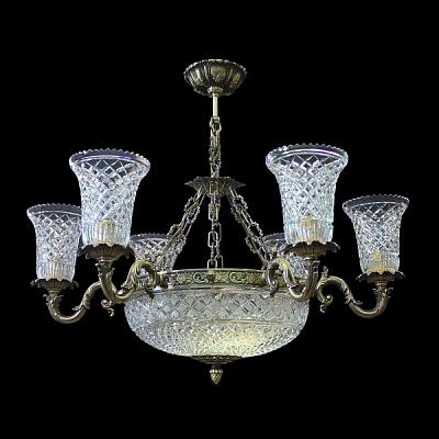 Люстра из хрусталя ХН-О-6+3 ВКА Орнамент